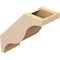 Ekena Millwork 5-inch W x 12-inch D x 12-inch H Funston Rough Cedar Woodgrain TimberThane Knee Brace, Primed BRCUR05X12X12FSTRCPR - alternate 4